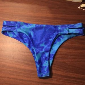 tie die bathing suit bottoms